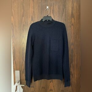 Todd Snyder navy pinstripe pullover sweater, size small